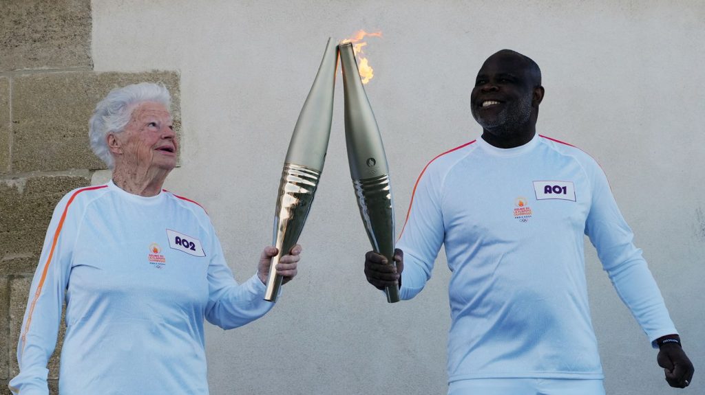 in Marseille, the first torchbearers of the Olympic flame had “their hearts beating strongly”